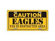 Smart Blonde LP 2539 Caution Eagles Metal Novelty License Plate