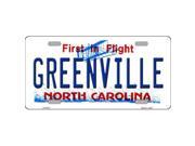 Smart Blonde LP 6477 Greenville North Carolina Novelty Metal License Plate