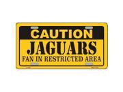Smart Blonde LP 2527 Caution Jaguars Metal Novelty License Plate