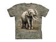 The Mountain 1518683 Asian Elephants Kids T Shirt Extra Large