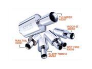 BORLA 40059 Spitfire - 2.25 In. Inlet Pipe - Dual 3 In. Round Tips - Boomer Muffler BORLA 40059 Spitfire - 2.25 In. Inlet Pipe - Dual 3 In. Round Tips - Boomer Muffler