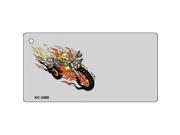 Smart Blonde KC 3488 Flame Motorcycle OffSet Novelty Key Chain