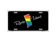Smart Blonde LP 6353 Rhode Island Rainbow Metal Novelty License Plate