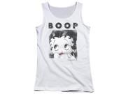 Trevco Boop Not Fade Away Juniors Tank Top White Small