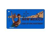 Smart Blonde KC 2476 New Mexico Blue Novelty Key Chain