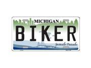 Smart Blonde LP 6132 Biker Michigan Metal Novelty License Plate