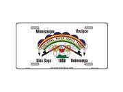 Smart Blonde LP 1870 Cheyenne River Sioux Flag Metal Novelty License Plate