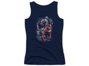 Trevco Jla Storm Chasers Juniors Tank Top Navy Large