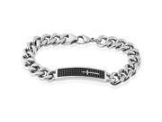 Doma Jewellery SSSSB301 Stainless Steel Bracelet With Cross 60 g.