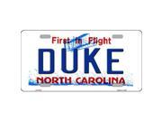 Smart Blonde LP 6462 Duke North Carolina Novelty Metal License Plate