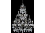 Legacy Collection 5190 EB CL MWP Ornate Chandelier Accented with Majestic Wood Polished Crystal