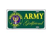 Smart Blonde LP 1854 Army Girlfriend Metal Novelty License Plate