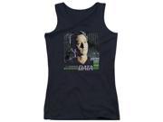 Trevco Star Trek Data Juniors Tank Top Black Medium