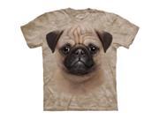 The Mountain 1536973 Pug Puppy Kids T Shirt Extra Large