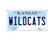 Smart Blonde LP 6604 Wildcats Kansas Novelty Metal License Plate