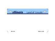 Smart Blonde MP 1104 Illinois State Background Metal Novelty Motorcycle License Plate