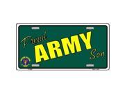 Smart Blonde LP 5406 Proud Army Son Novelty Metal License Plate