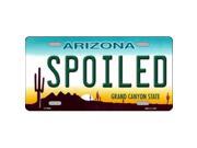 Smart Blonde LP 6096 Arizona Spoiled Novelty Metal License Plate