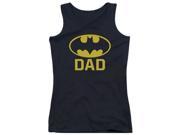 Trevco Batman Bat Dad Juniors Tank Top Black Small