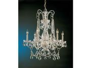 Crystorama Lighting 1030 PB CL S Traditional Crystal Collection Chandelier Polished Brass
