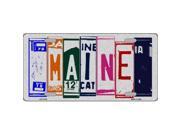 Smart Blonde LPC 1033 Maine License Plate Art Brushed Aluminum Metal Novelty License Plate