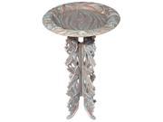 Whitehall Products 00163 Butterfly Birdbath Pedestal Copper Verdi