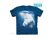 The Mountain 1540031 Polar Bear Dive Kids T Shirt Medium