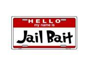 Smart Blonde LP 5186 Jail Bait Metal Novelty License Plate
