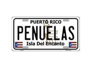 Smart Blonde LP 2866 Penuelas Puerto Rico Metal Novelty License Plate