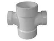 GENOVA PRODUCTS 73532 3 x 3 x 22 In. DWV Double Sanitary Tee