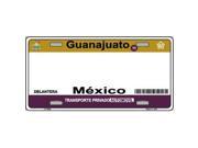 Guanajuato Mexico Look A Like Metal License Plate All wording is Free
