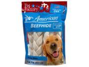 Pet Factory 78106 Rawhide Braid Dog Treat 6 Pack