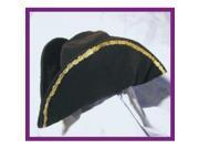 Alexanders Costume 70 334 Large Deluxe Velvet Tri Corner Hat