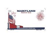 Smart Blonde MP 1115 Maryland State Background Metal Novelty Motorcycle License Plate