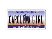 Smart Blonde LP 6313 Carolina Girl South Carolina Novelty Metal License Plate