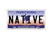 Smart Blonde LP 6280 Native South Carolina Novelty Metal License Plate