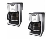 Classic Coffee Concepts BVMCSJX39 12 Cup Programmable Coffeemaker Black Brushed Silver