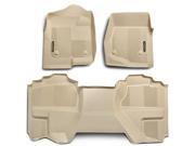 Goodyear 340025 Front Pair Rear Over Hump Floor Liner Tan 2009 2014 Ford F150 Super Cab