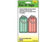 Hy Ko Products KC143 CLIP 2 Pack Easy Open Key Tag With Split Ring Pack Of 12