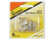 Cooper Bussmann BP ATC 25 RP 32VDC Fast Acting Blade Auto Fuse 5 Pack Pack Of 5