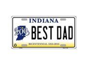 Smart Blonde LP 6384 Best Dad Indiana Novelty Metal License Plate