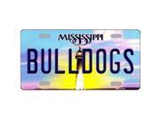 Smart Blonde LP 6563 Bulldogs Mississippi Novelty Metal License Plate