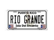 Smart Blonde LP 2870 Rio Grande Puerto Rico Metal Novelty License Plate