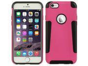 DreamWireless TCRIP6 EG HP Apple iPhone 6 Easy Grip Hybrid Case Black TPU Plus PC Hot Pink