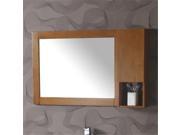 Legion Furniture WA3129 C Medium Maple Wood Mirror Cabinet