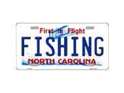 Smart Blonde LP 6494 Fishing North Carolina Novelty Metal License Plate