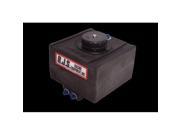 RJS Racing Equipment 03 0005 01 00 5 Gallon Drag Fuel Cell With Sump Raised Plastic Cap 2 Pieces Of Foam Black