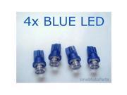SmallAutoParts Blue T10 Led Bulbs Set Of 4