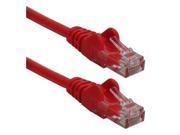 QVS CC715X 50RD 50 ft. CAT6 Gigabit Crossover Flexible Molded Red Patch Cord
