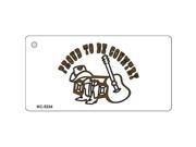 Smart Blonde KC 5234 Proud To Be Country Novelty Key Chain